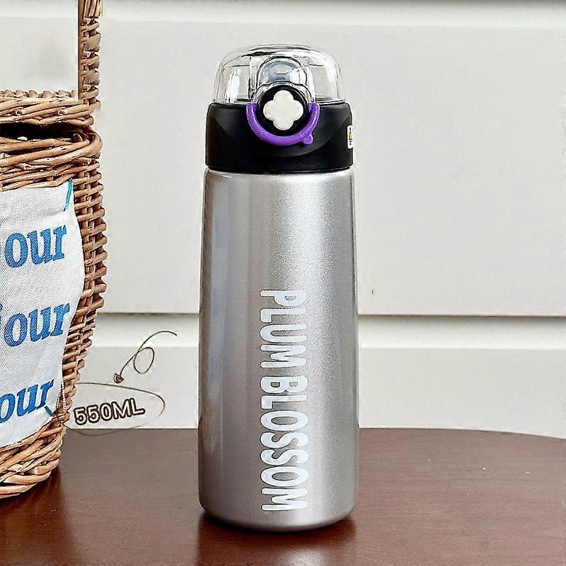 18oz/550Ml Stainless Steel Vacuum Insulated Water Bottle,Leakproof,BPA Free-Black