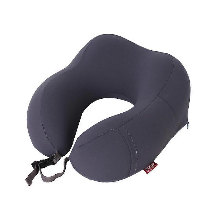 Inflatable Adjustable Travel Neck Pillow For Airplane Travel Compact Storage Ergonomic Support Lightweight