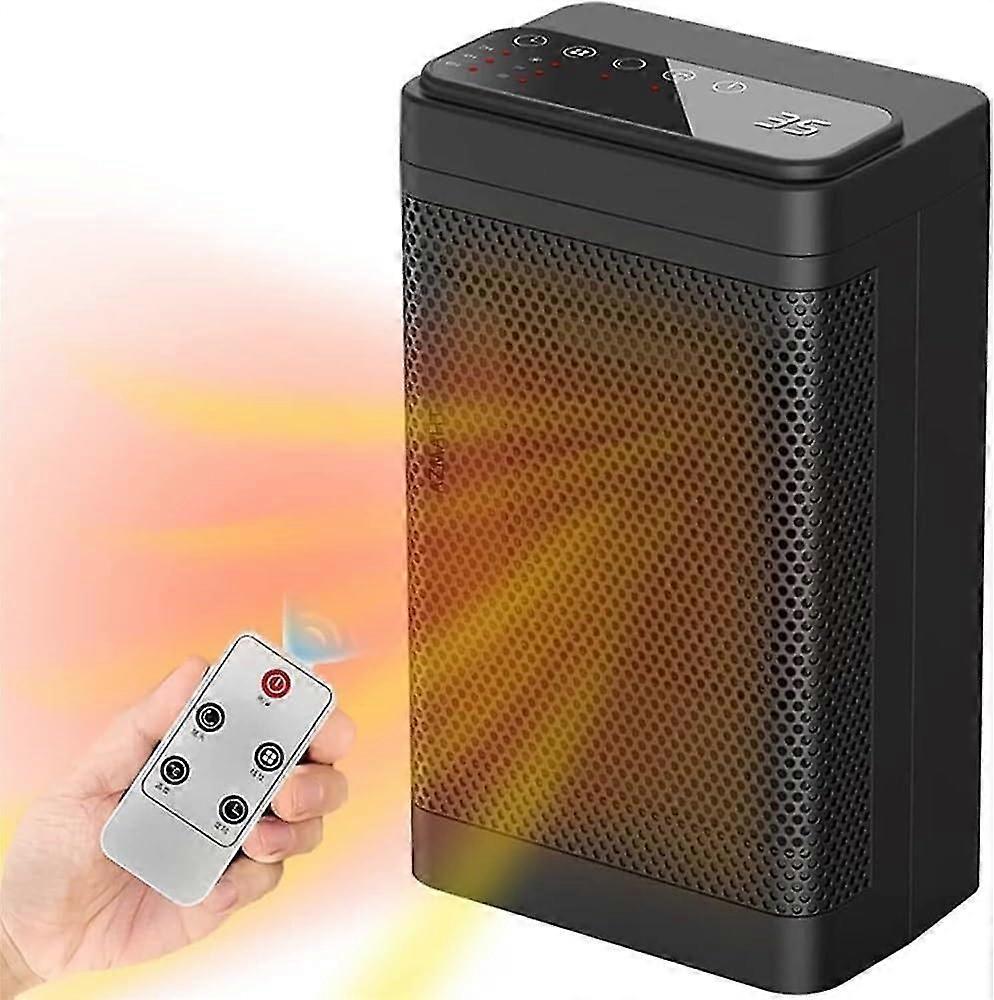 Small Heater, Electric Space Heaters For Indoor Use, Small Heater Ptc Fast Heating With Thermostat, Tip-over, Overheat Protection, Portable Heater For