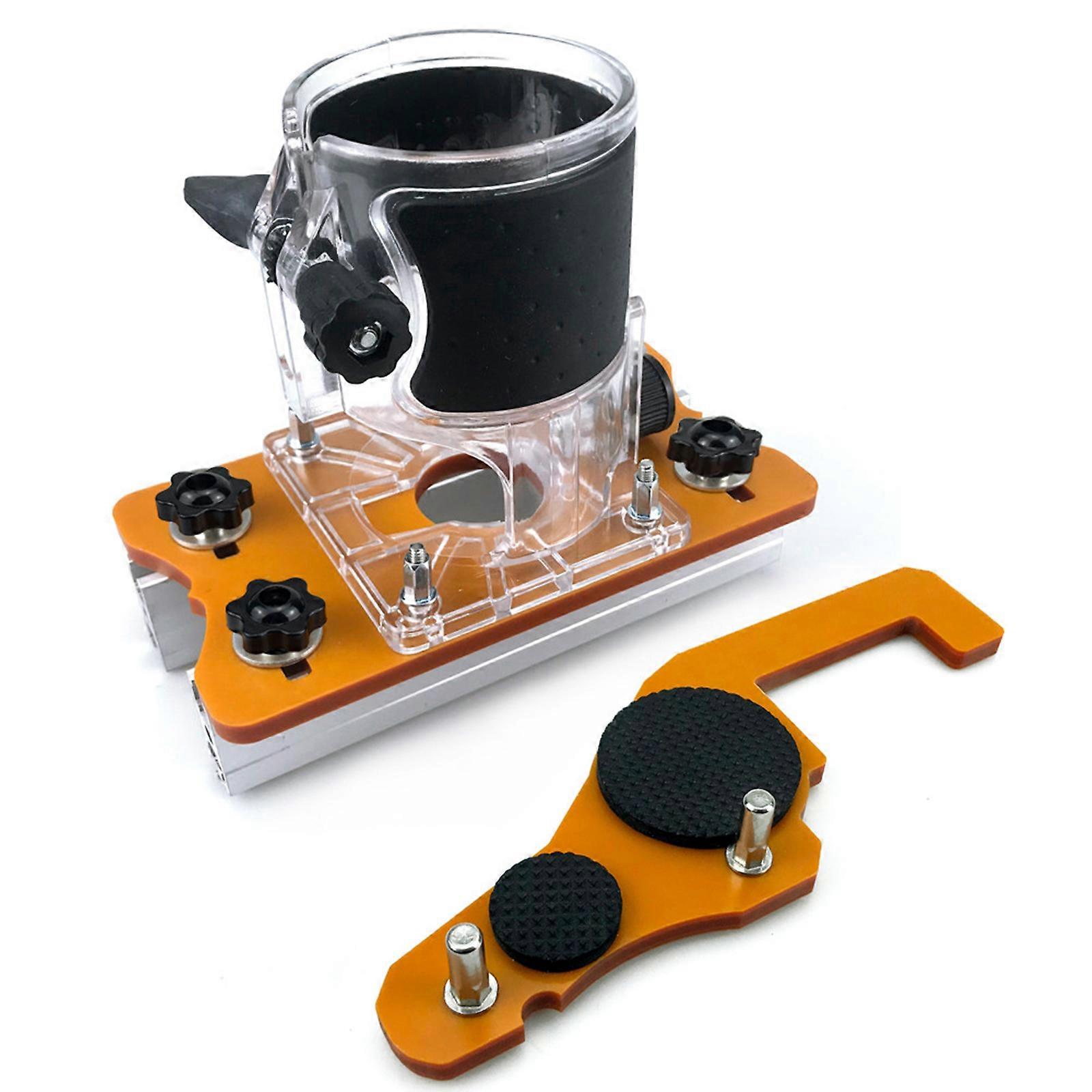 65mm Trimming Machine 2 In 1 Slotted Bracket Invisible Fasteners Wardrobes Cupboard Panel Punch Locators Aluminum