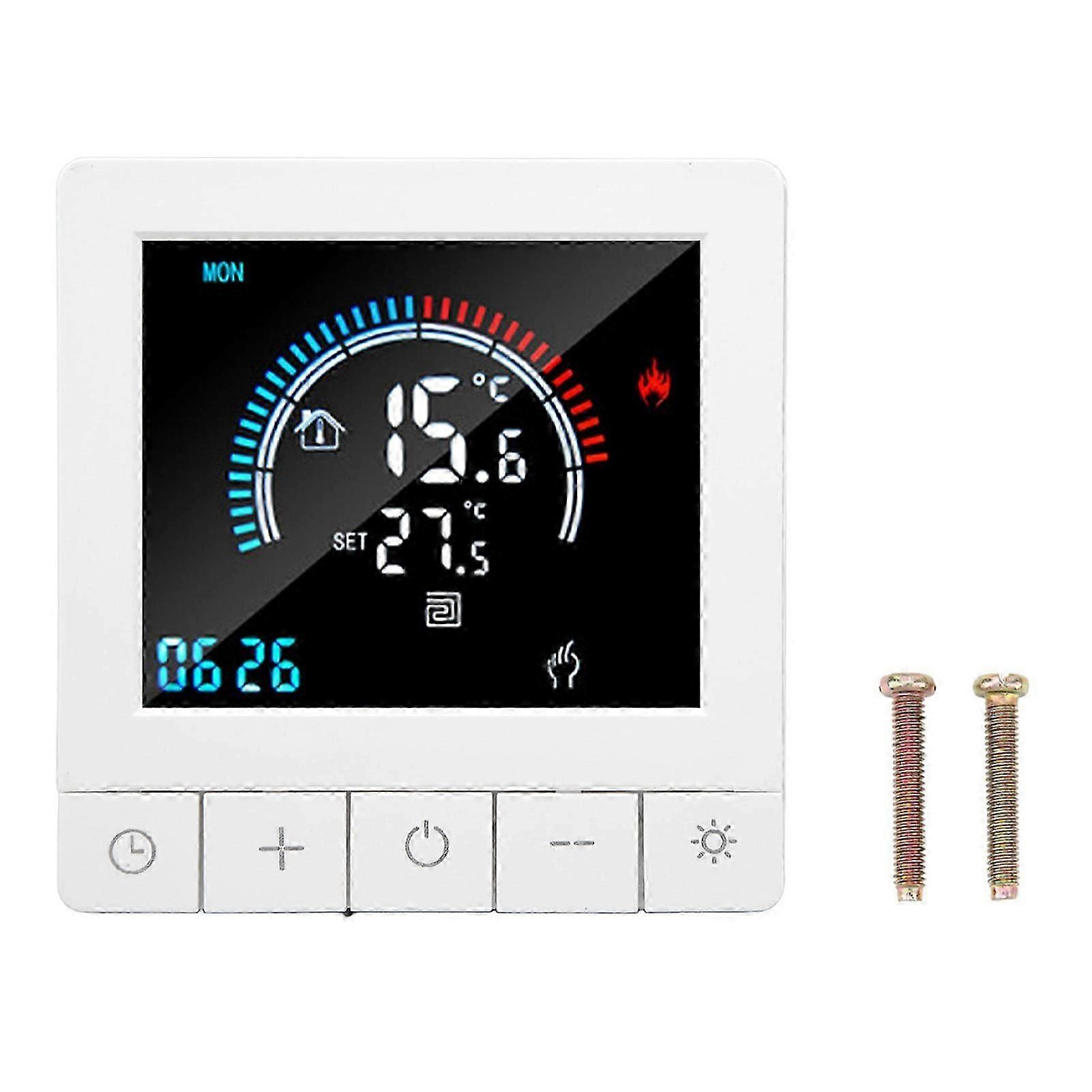 Smart Floor Heating Thermostat Touchscreen Remote Control Home Temperature Controller AC90240V 3A WiFi with Linkage