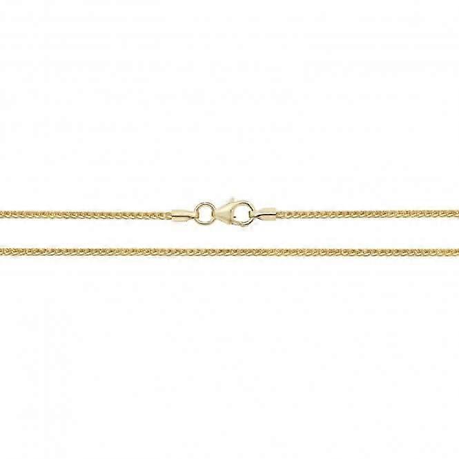 9ct Yellow Gold Spiga Chain Necklace CH487