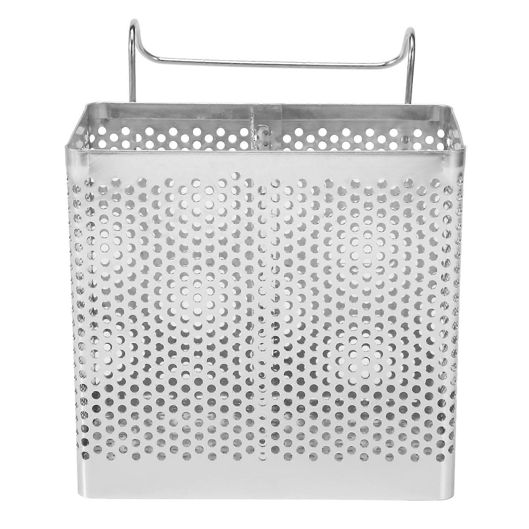 Stainless Steel Tableware Drainer with Hooks Kitchen Utensil(A)