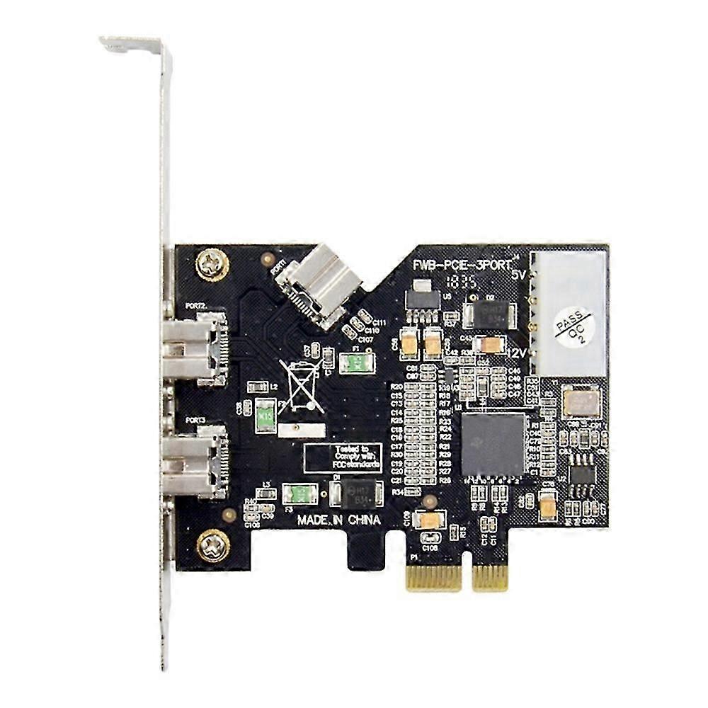 PCI Express 1394B 3 Port Video Capture Expansion Card PCI-E X1 to 1394B Controller XIO2213AZAY Chip