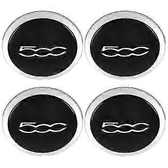Fiat 500 Genuine Alloy Wheel Centre Cap – Official OEM Part 51884863, Black, 130mm