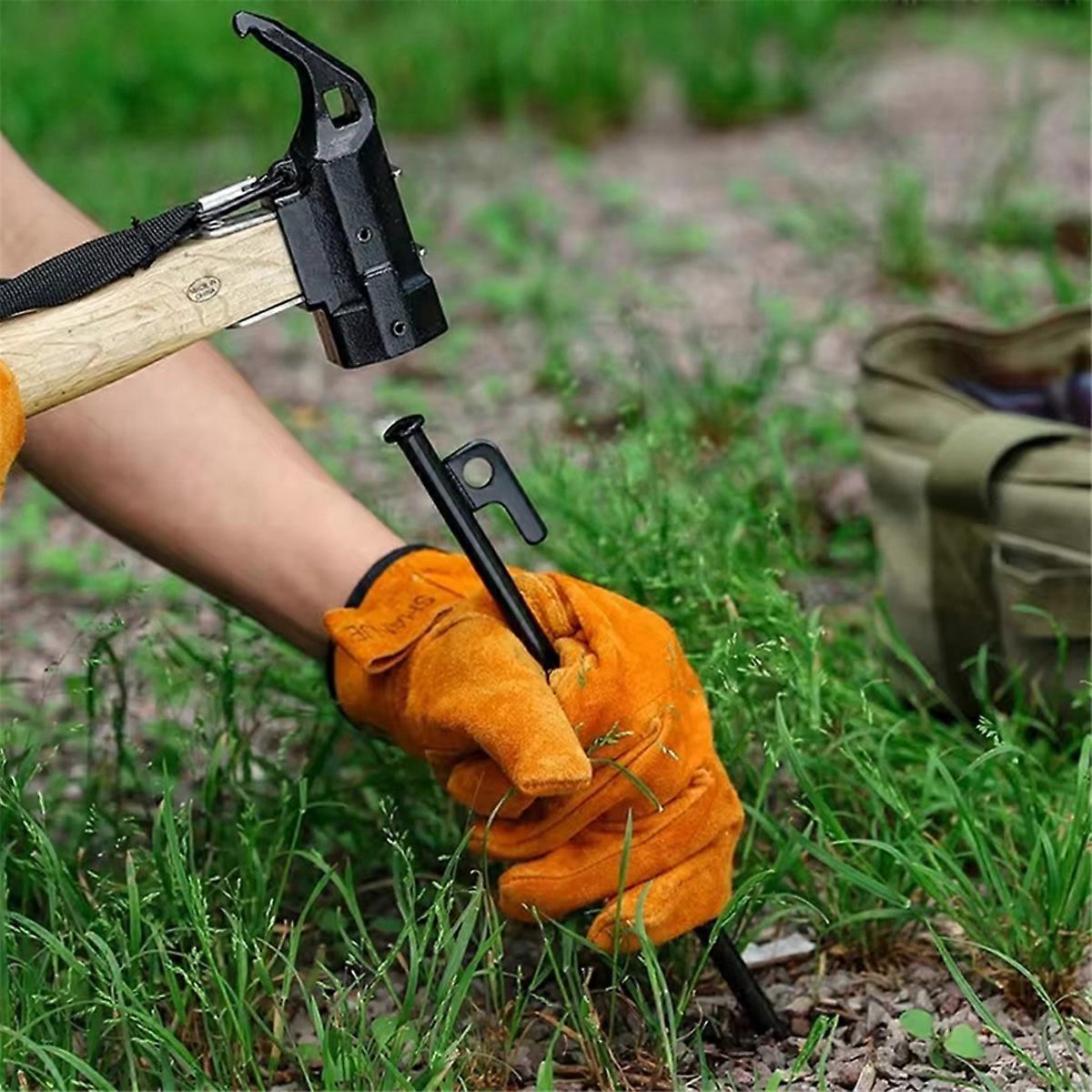 Tent Stakes Heavy Duty Metal Nails Tent Pegs for Camping Steel Tent Stakes Unbreakable and Inflexibl
