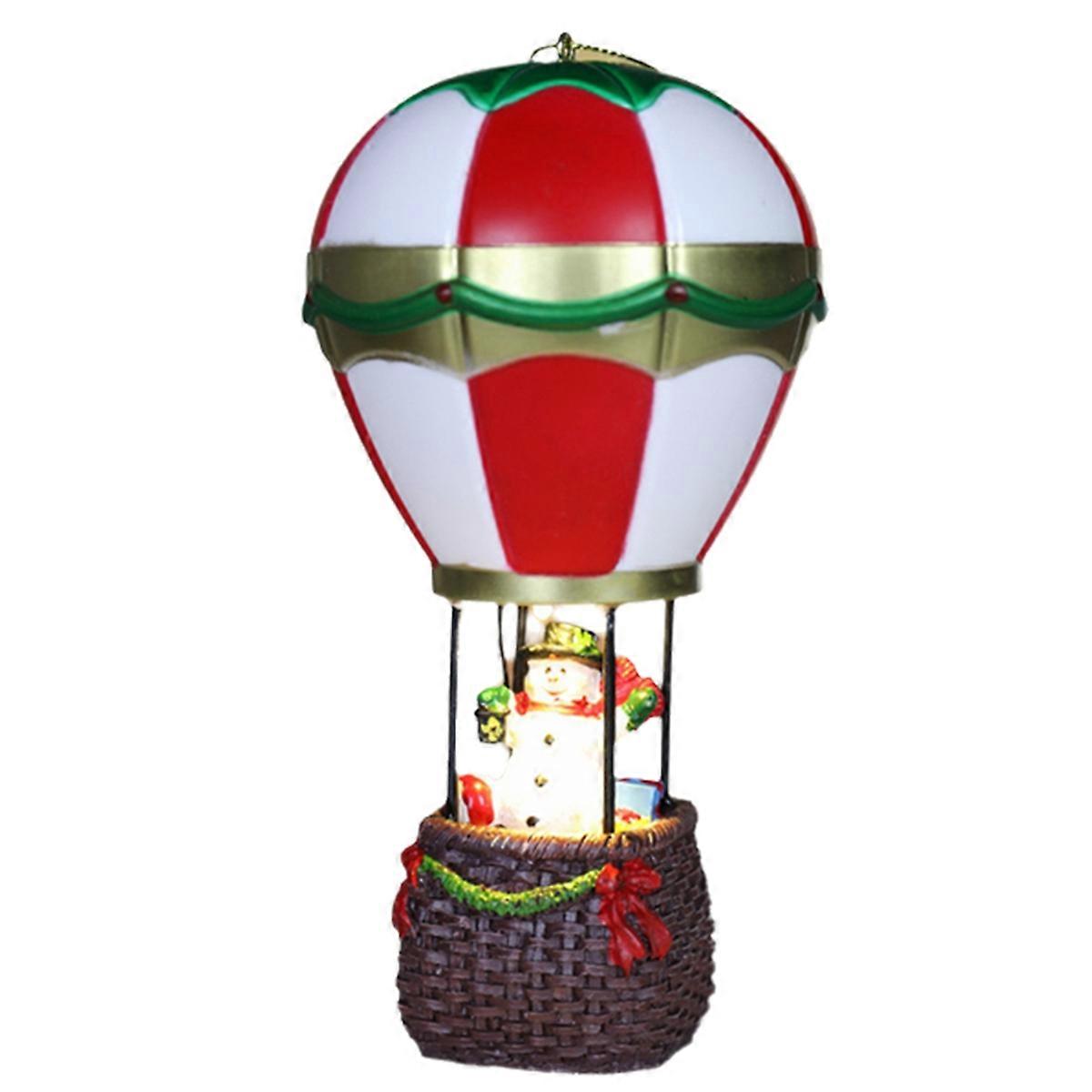 Luminous Christmas Ornaments Resin House Decoration B