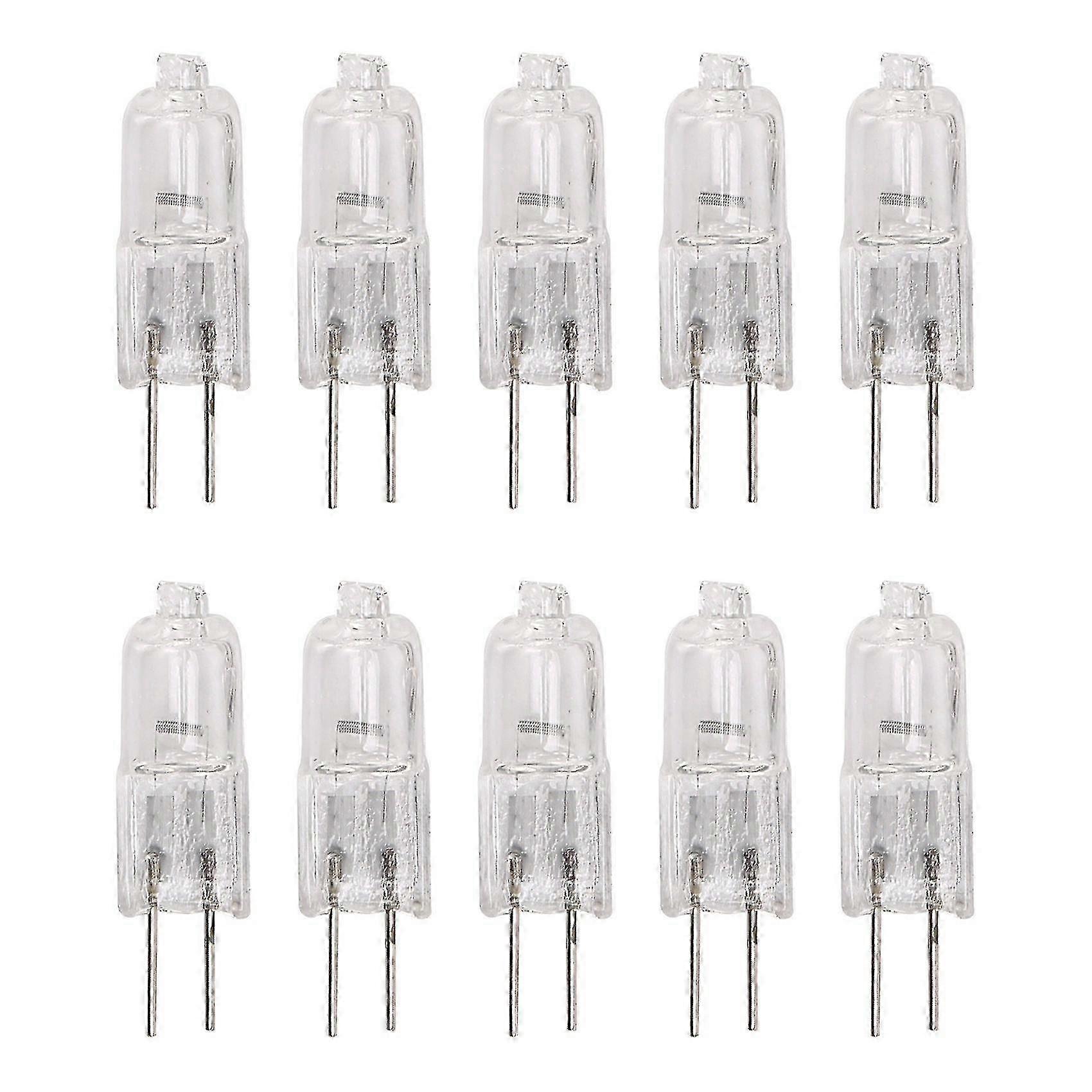 10W Warm White Halogen Light Lamp - G4, 10X