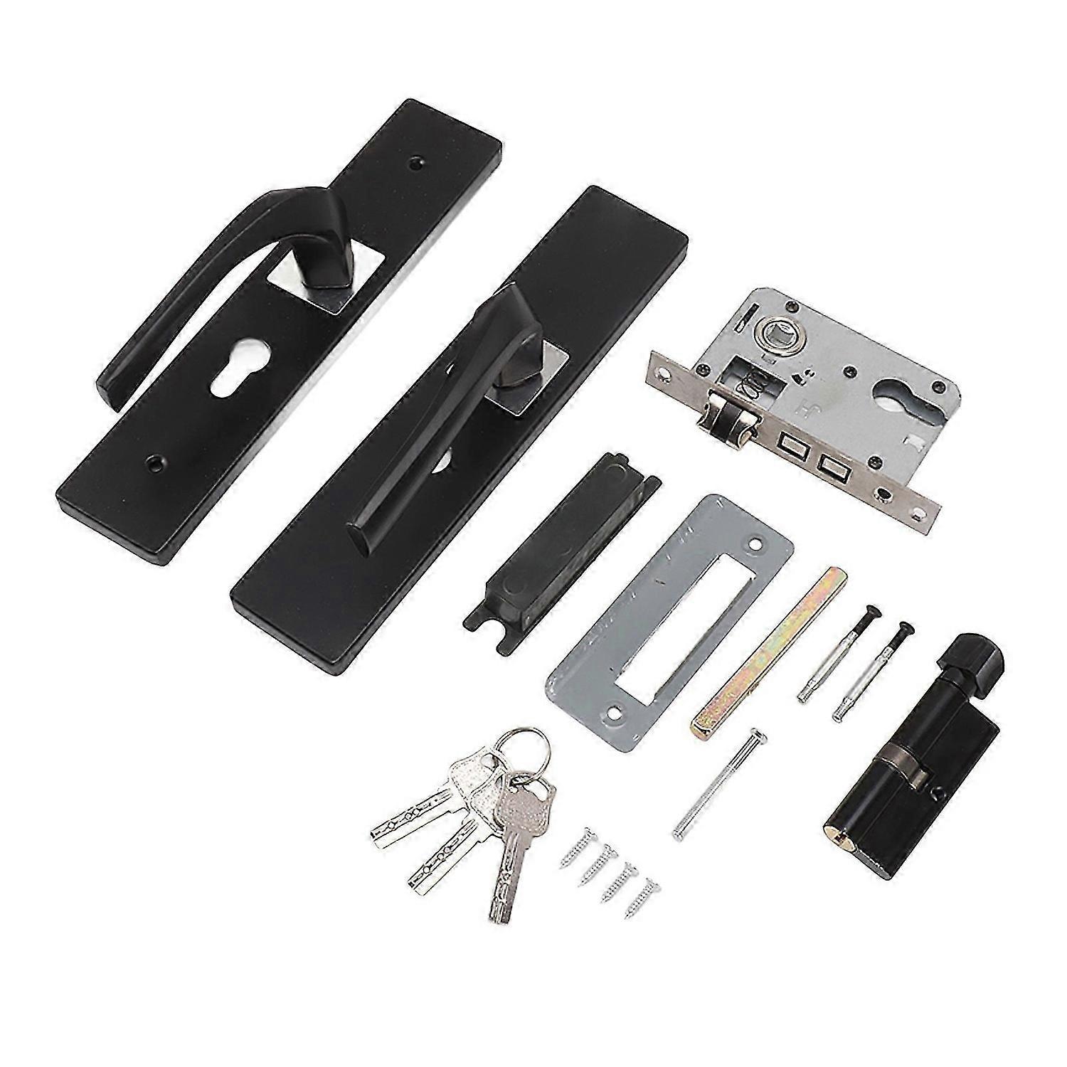 Door Handle Lock with Compound Lock Core Universal Type Door Lever Handle Lock for Bedroom
