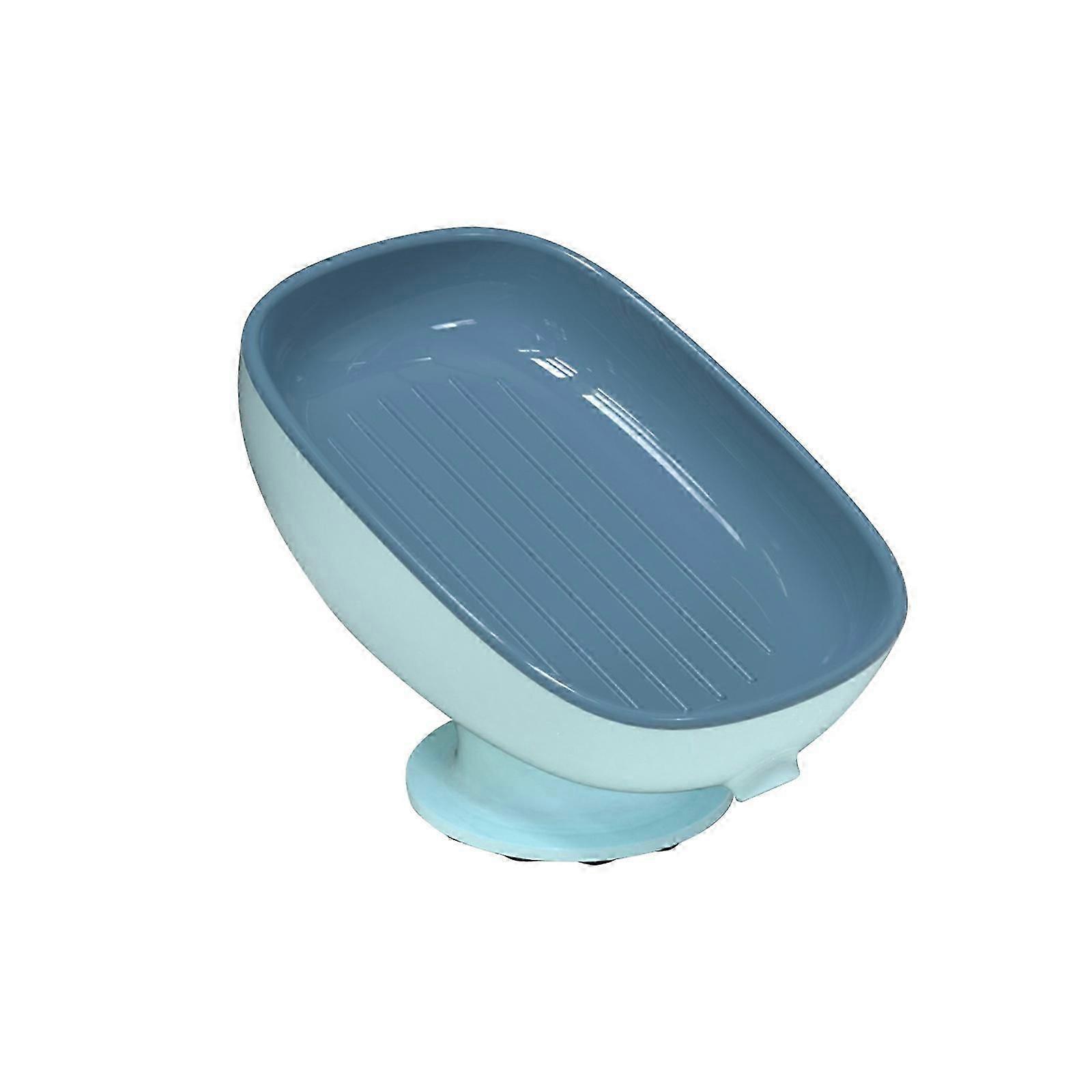 Drainable soap dish with suction cup