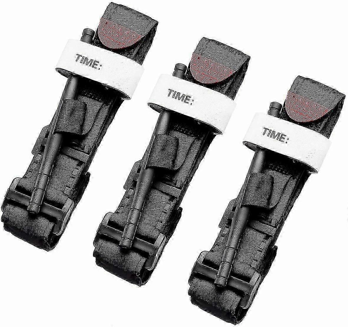 3 / 5pc Trousse de premiers soins Garrot Rapide Une Main Application Urgence Extérieur