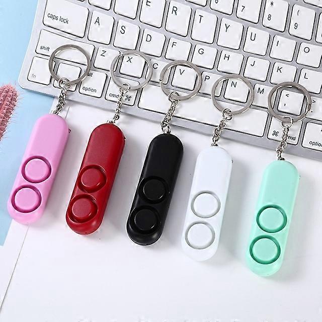 5 PCS 120dB Loud Volume Women Anti-Wolf Alarm Keychain, Random Color Delivery