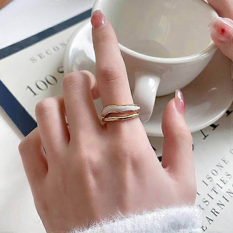 Light Luxury Cat Eye Stone Open Adjustable Ring, Specification:J2582