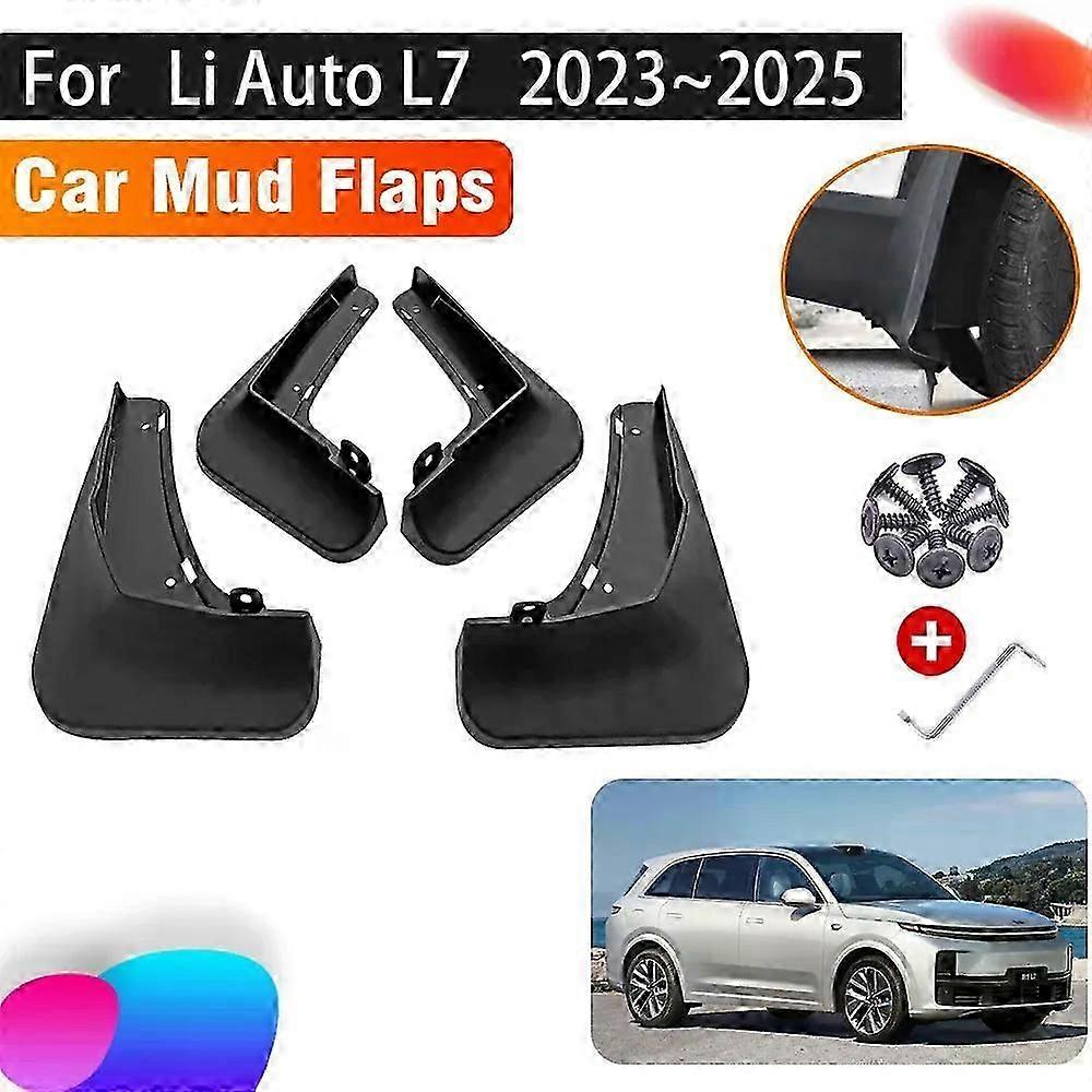 Applies To Car Mudguards For Li Auto L7 Lixiang L7 2023 2024 2025 Auto Anti-splash Mud Flaps Splash Guard Front Rear Fender Car Accessories