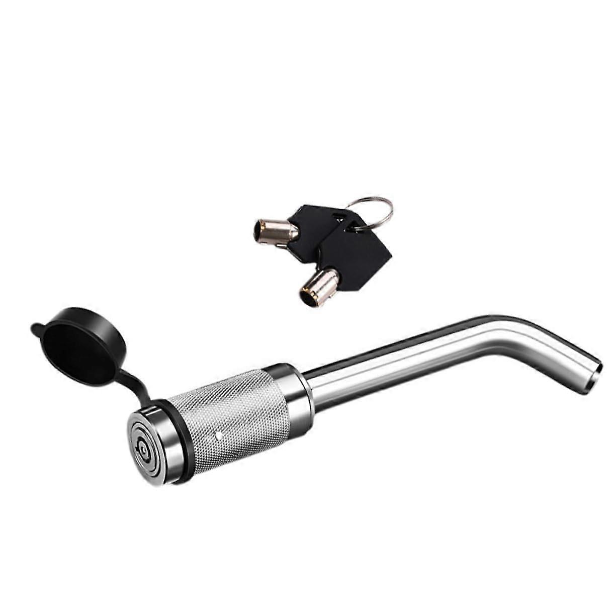 Trailer Hitch Receiver Lock Elbow Style Antitheft Hitch Pin for Car Trailers - Weatherproof, Easy Install, Durable Steel