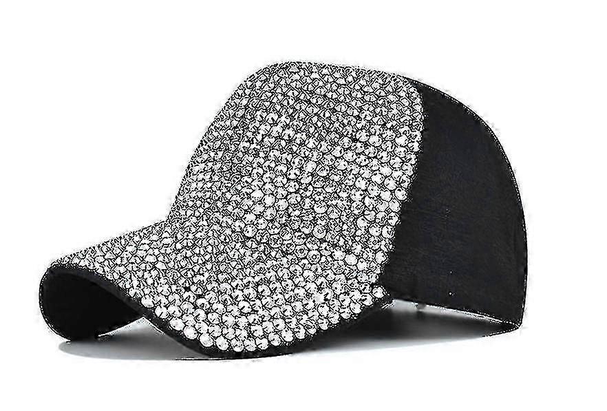 Diamond Baseball Cap for Women Adjustable Bling Hat