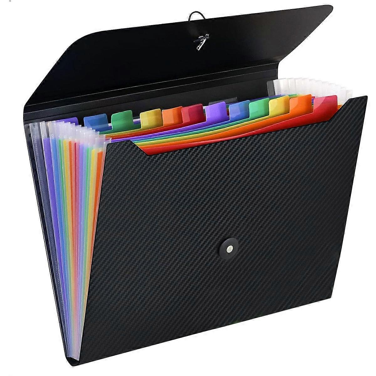 Cartella estesa, file a fisarmonica Organizer File Organizer Porta file a fisarmonica fibbia elastica chiusa