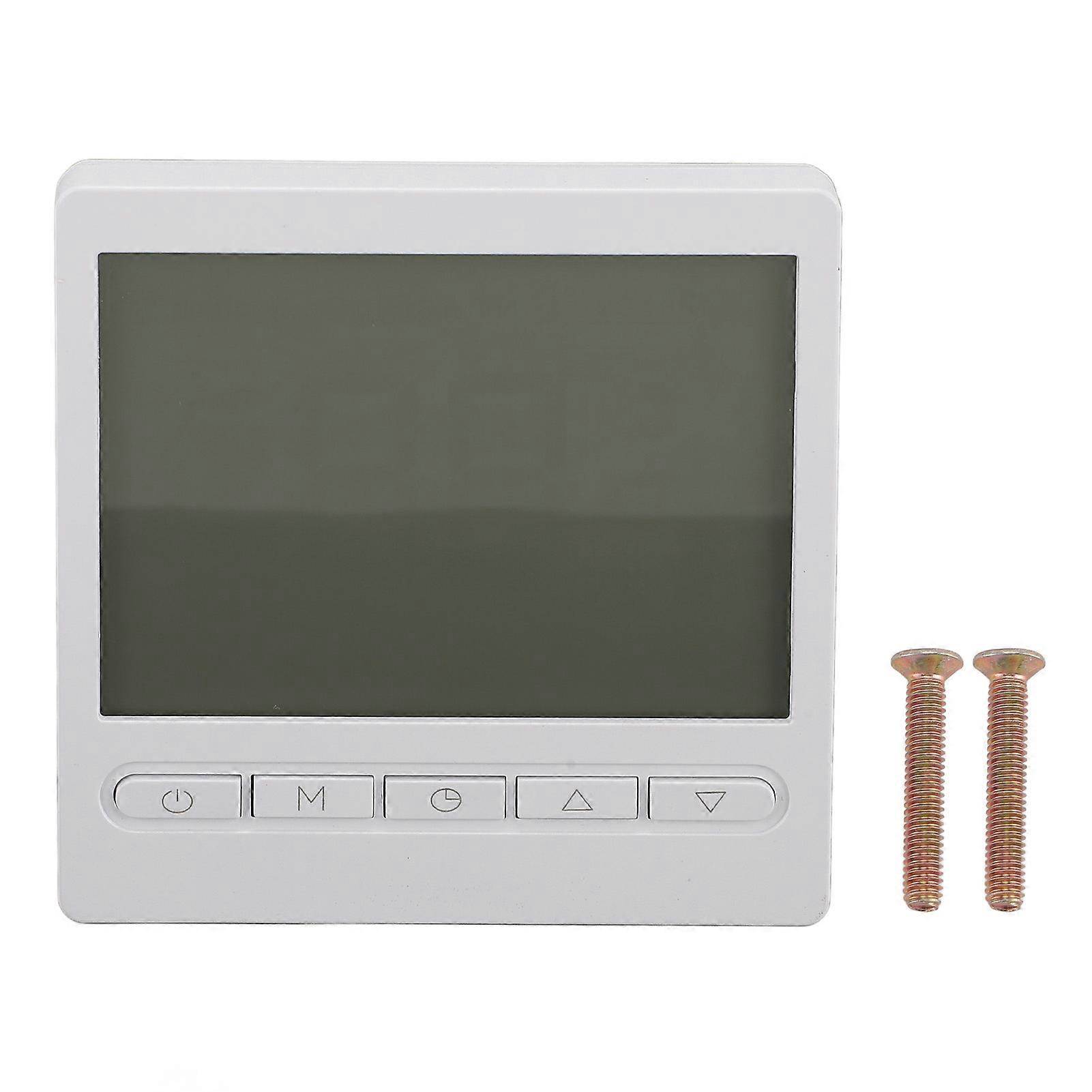 16A Thermostat with Memory Function LCD Screen Digital Temperature Controller for Home Room Electric Heating