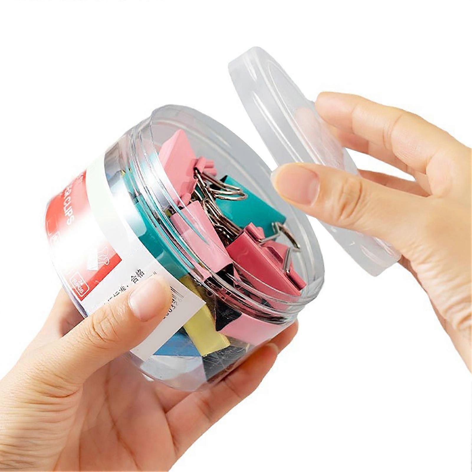 12pcs Colored Durable Reliable Metal Binder Clamps Multipurpose Clips for Receipt Document Paper