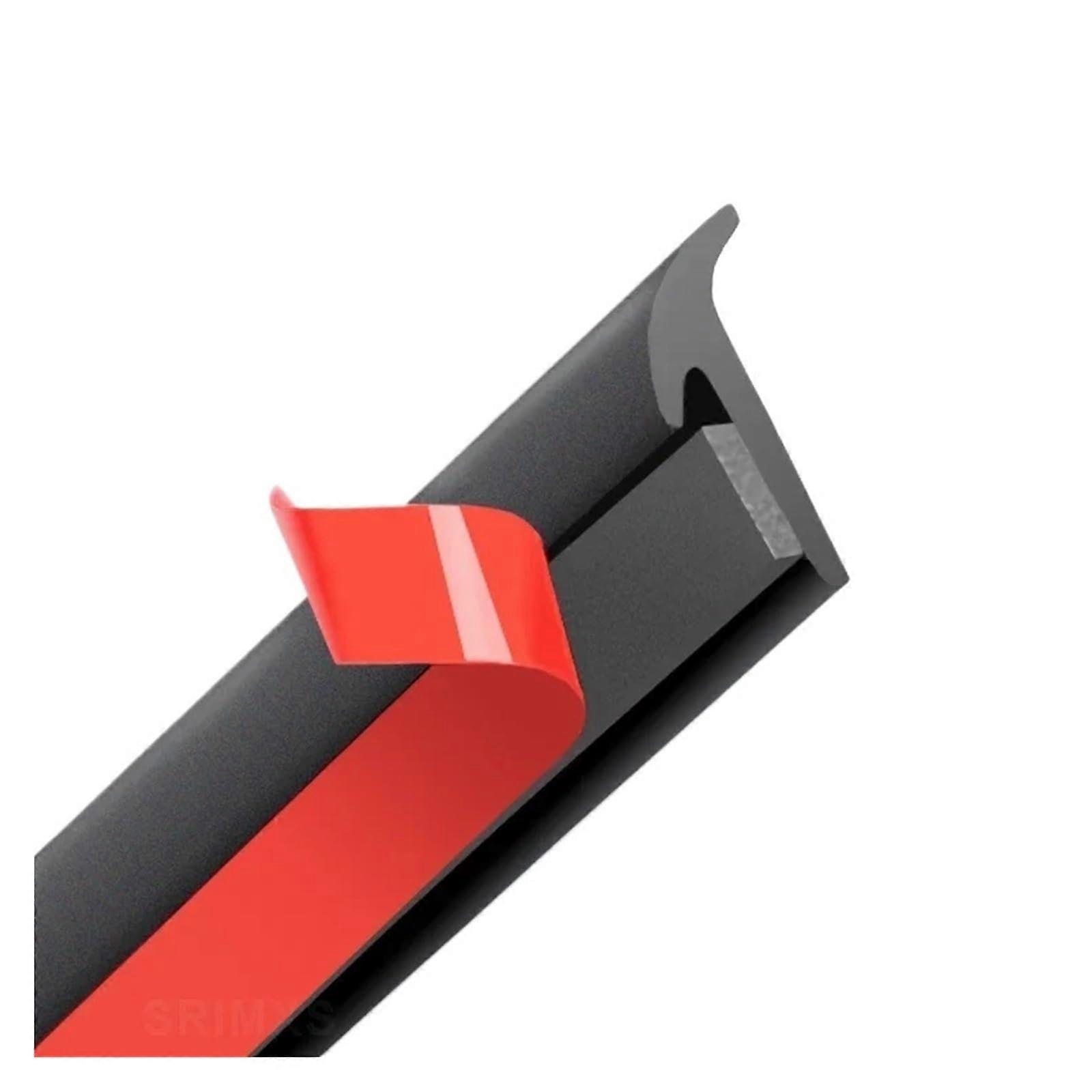 Universal Car Rubber Sealing Strip Car Seal Slanted TType automobile Seal Rubber Weatherstrip Flare Arch Trim(8mm white T)