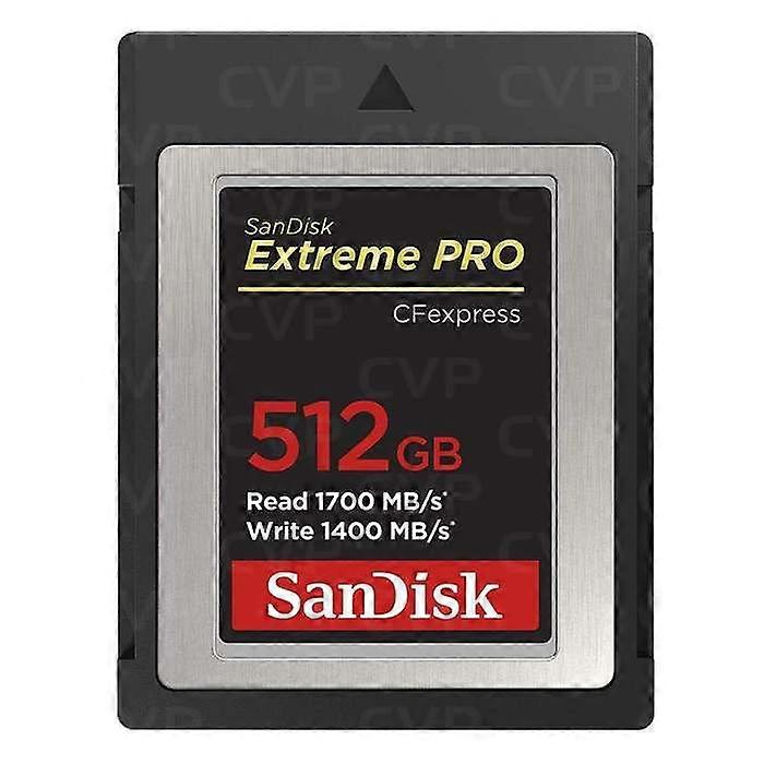 Memory Card - SanDisk - SDCFXPRESS - 512 Go - 1700 Mo/s read - 1400 Mo/s write - Black
