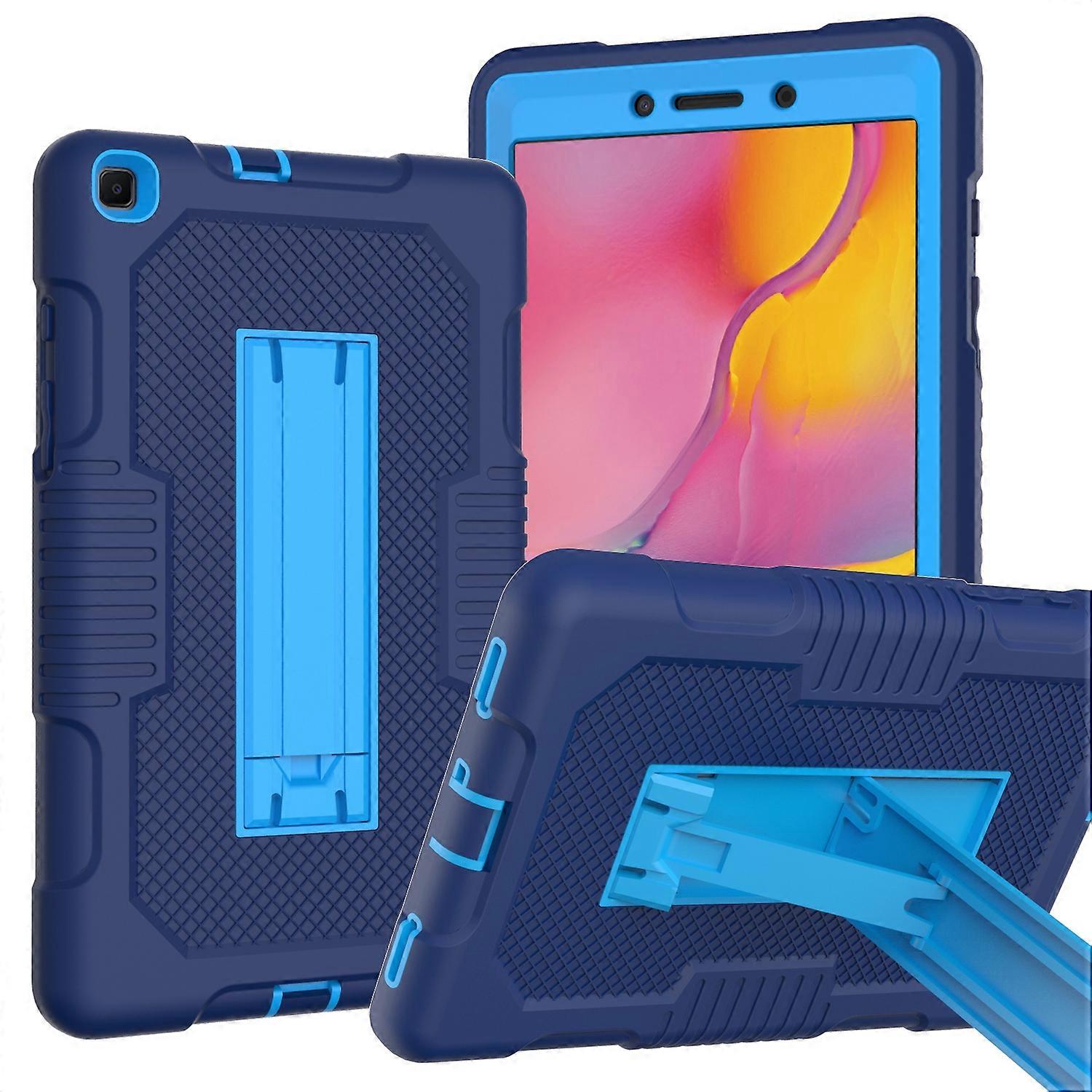 For Samsung Galaxy Tab A 8.0 2019 T290 Contrast Color Robot Shockproof Silicone + PC Tablet Case