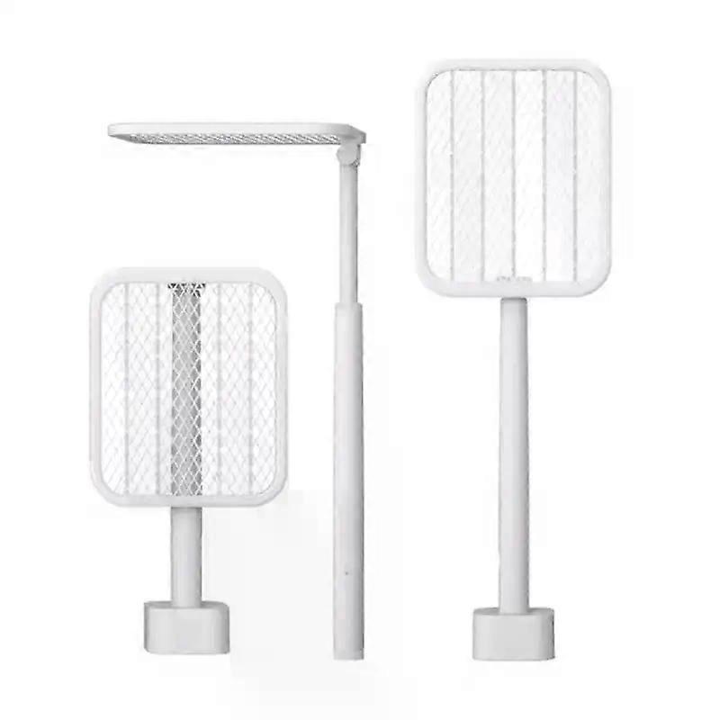 Folding Electric Mosquito Swatter Boxed Base Can Stand Summer Usb Charging Targeted Bug Zappers