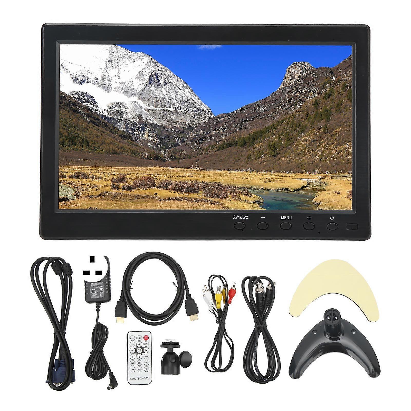 10.1 Inch TFT LCD Monitor Portable HD Color Screen Display with VGA AV BNC USB DC HD Multimedia Interface