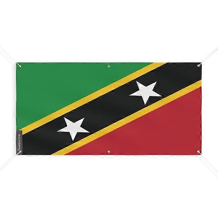 Saint Kitts and Nevis Flag Banner 6 Grommets 40x80cm Polyester