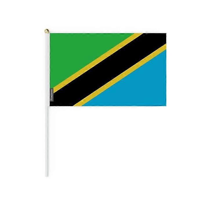 Miniature Flag - Multicolored - Tanzania - 30 x 45 cm - 100 pieces - Durable Polyester