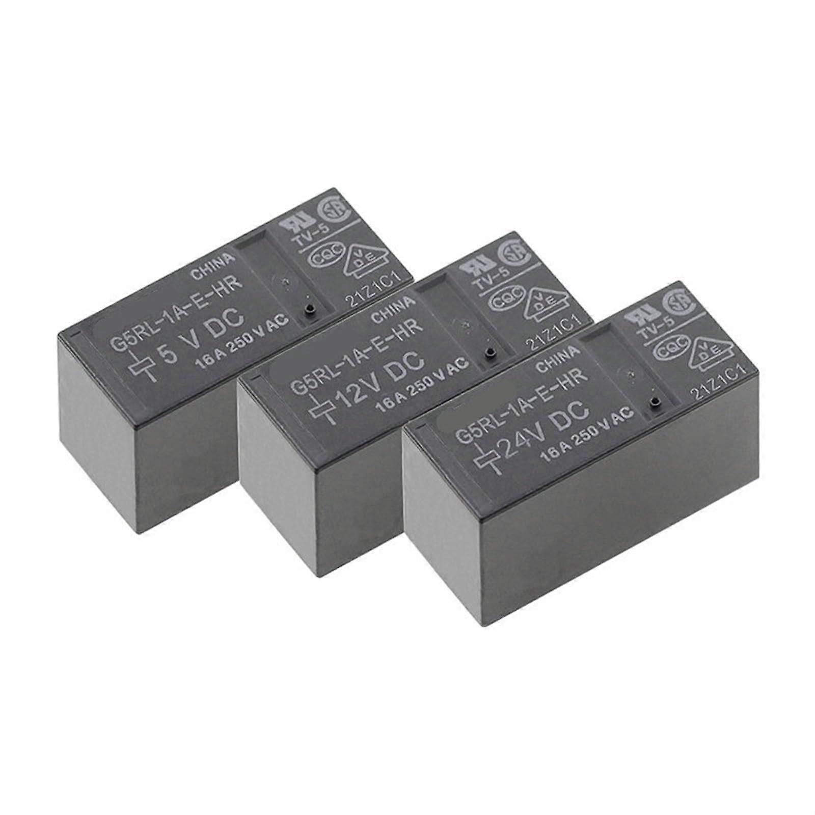 G5RL-1A-E-HR Relay 5VDC 12VDC 24VDC 6PIN 16A Power Relay for PCB Mounting, Compatible with G5RL Series
