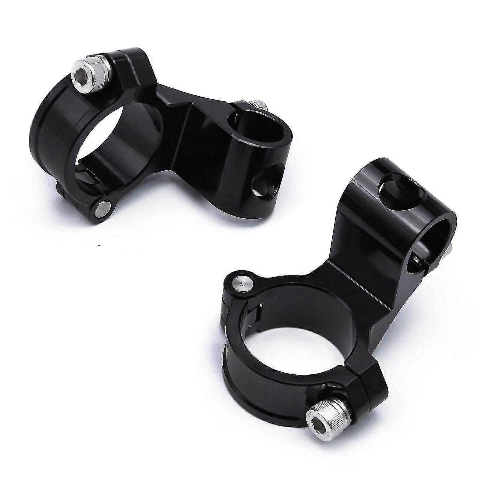 37mm - 50mm الألومنيوم 7/8 "22mm العالمي CNC الأسود دراجة نارية 2" Rised مقبض بار المقود كليبونز كليب على رؤساء المشبك