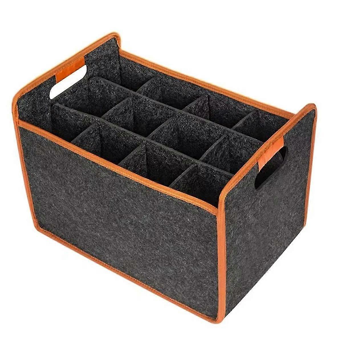 Wijnfles opbergtas (12 flessen met verdelers en handvatten, ideaal voor reizen/kamperen)