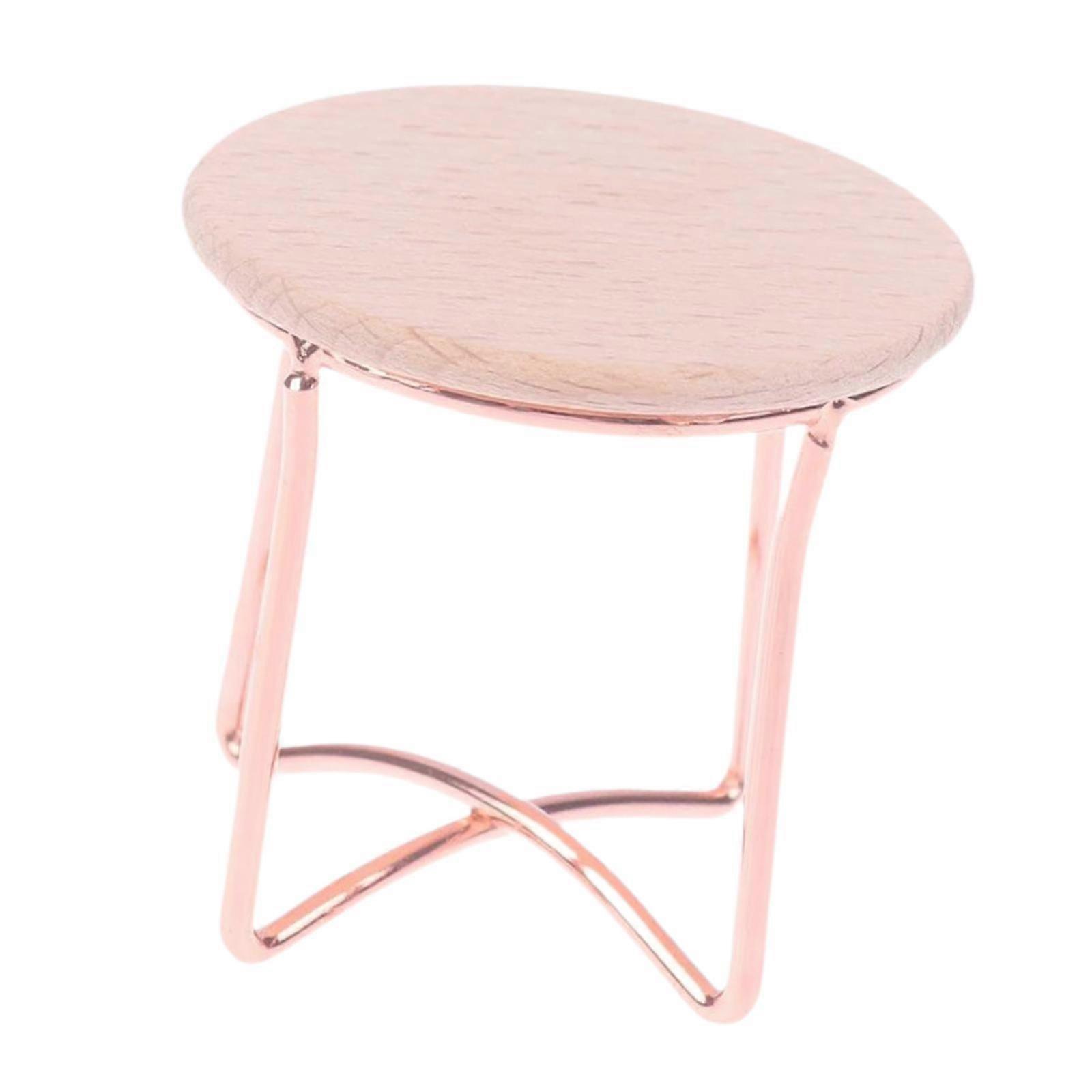 1/12 Scale Sofa Table Model Metal Mini Tea Table Landscape Decorations