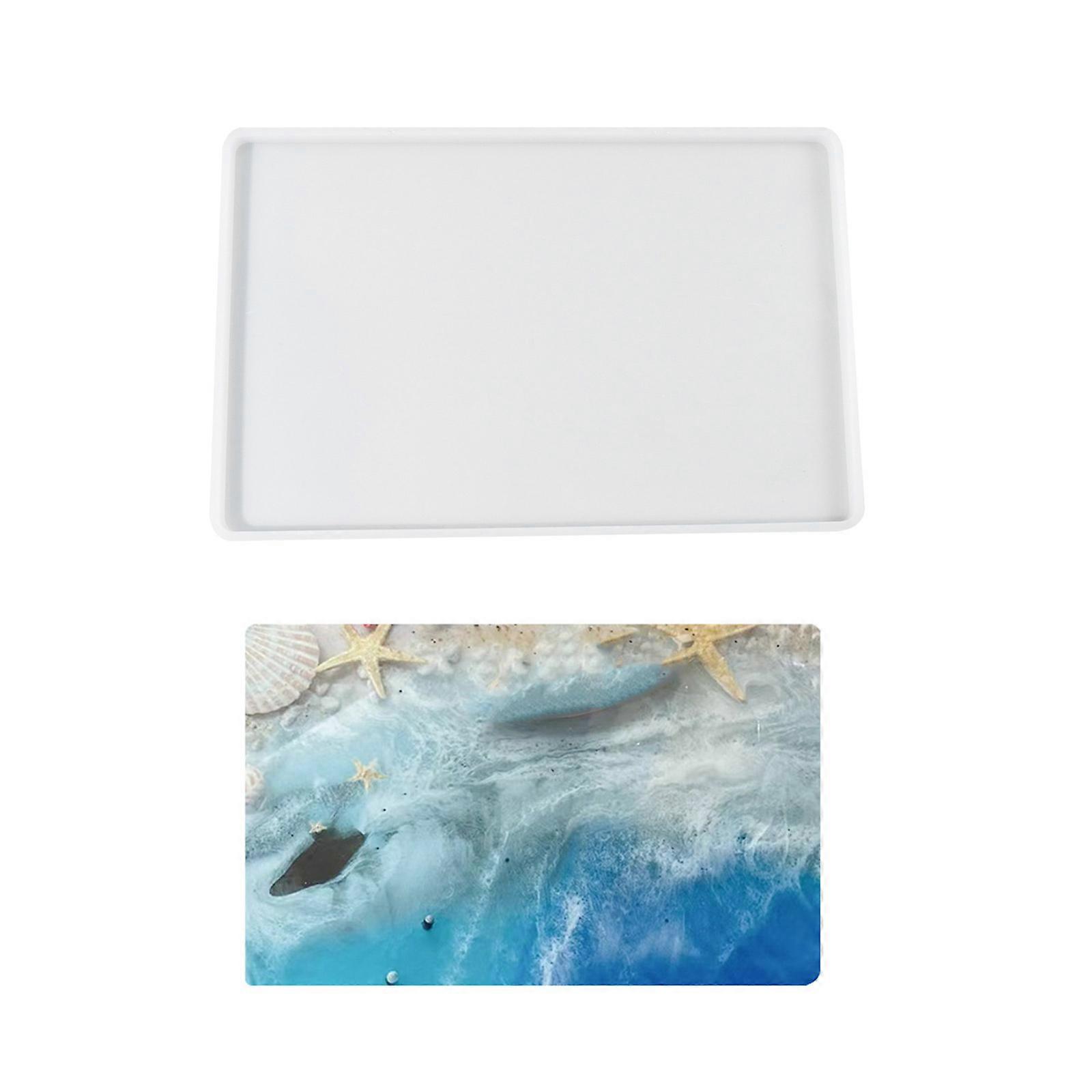 Large Rectangular Silicone Mold Resin Art Molds Clay Crafts Molds Unique DIY Ornament Molds Silicone Material for Craft