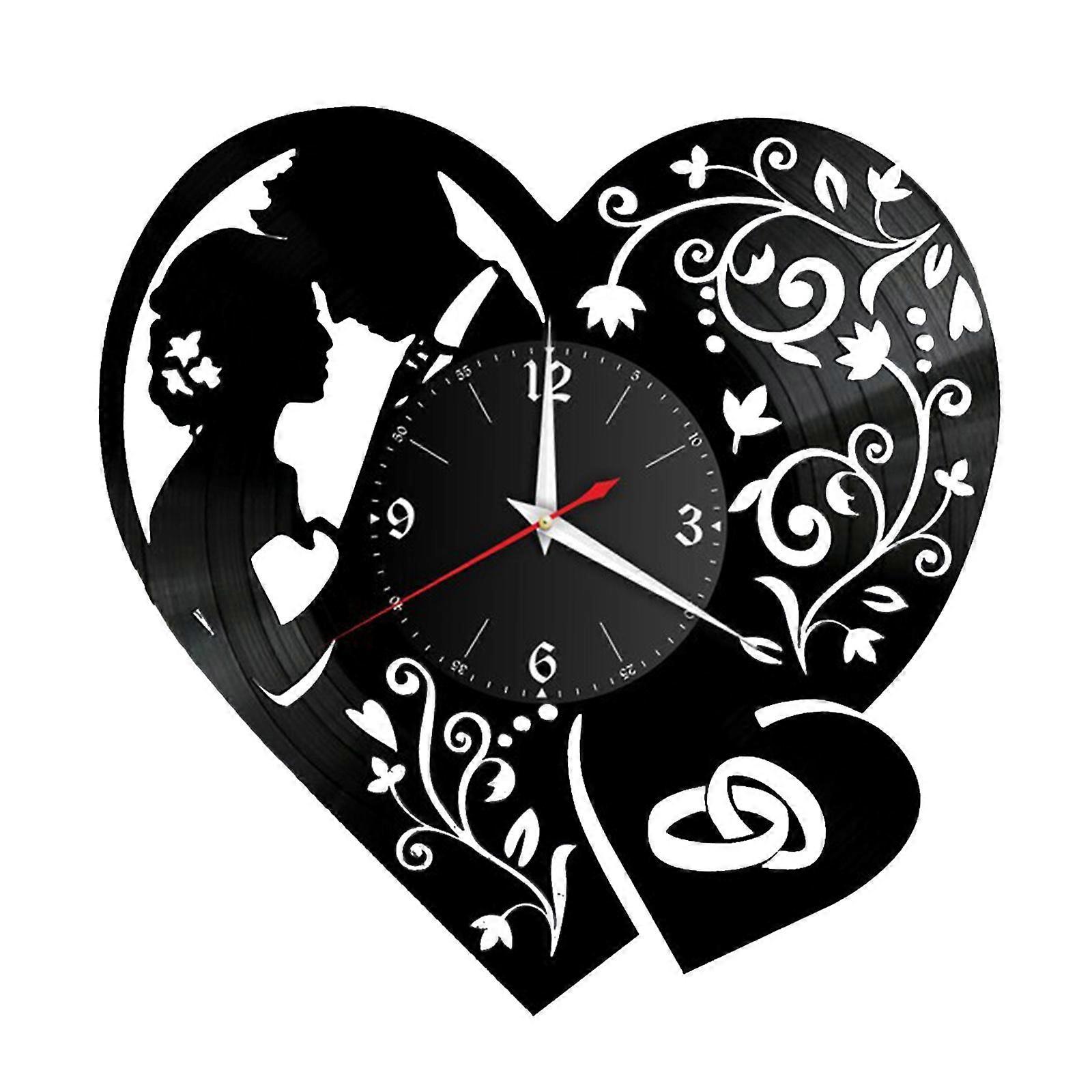 30cm Silent LED Wall Clock Light w/ Remote Controller Indoor Garage Bathroom