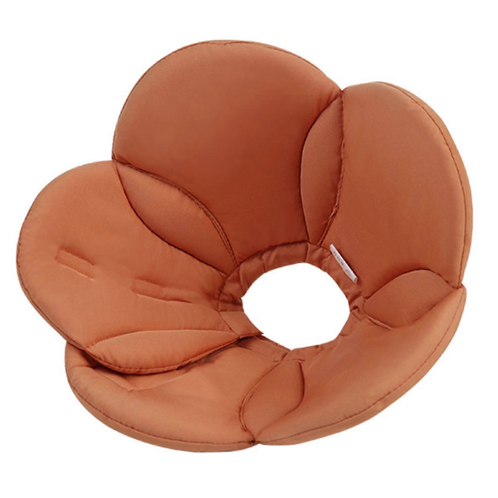 ソフトアジャスタブルキャットリカバリーカラーアンチリッキングフラワーコーンペットネックカラー-S-オレンジ