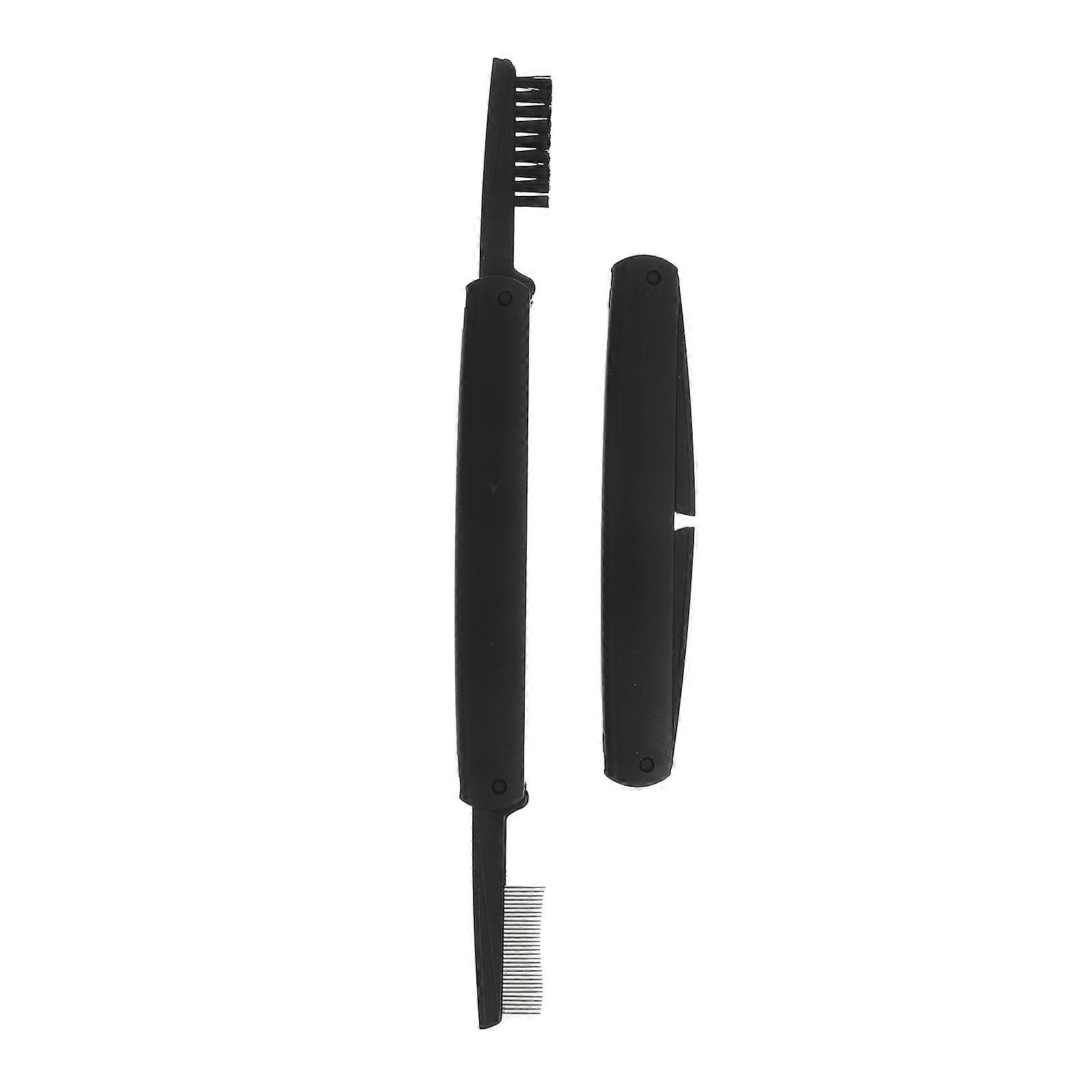 Double Ended Eyelash Comb Brush for Lash Separation, Multipurpose Makeup Tool, Ergonomic Design, 2pcs Random