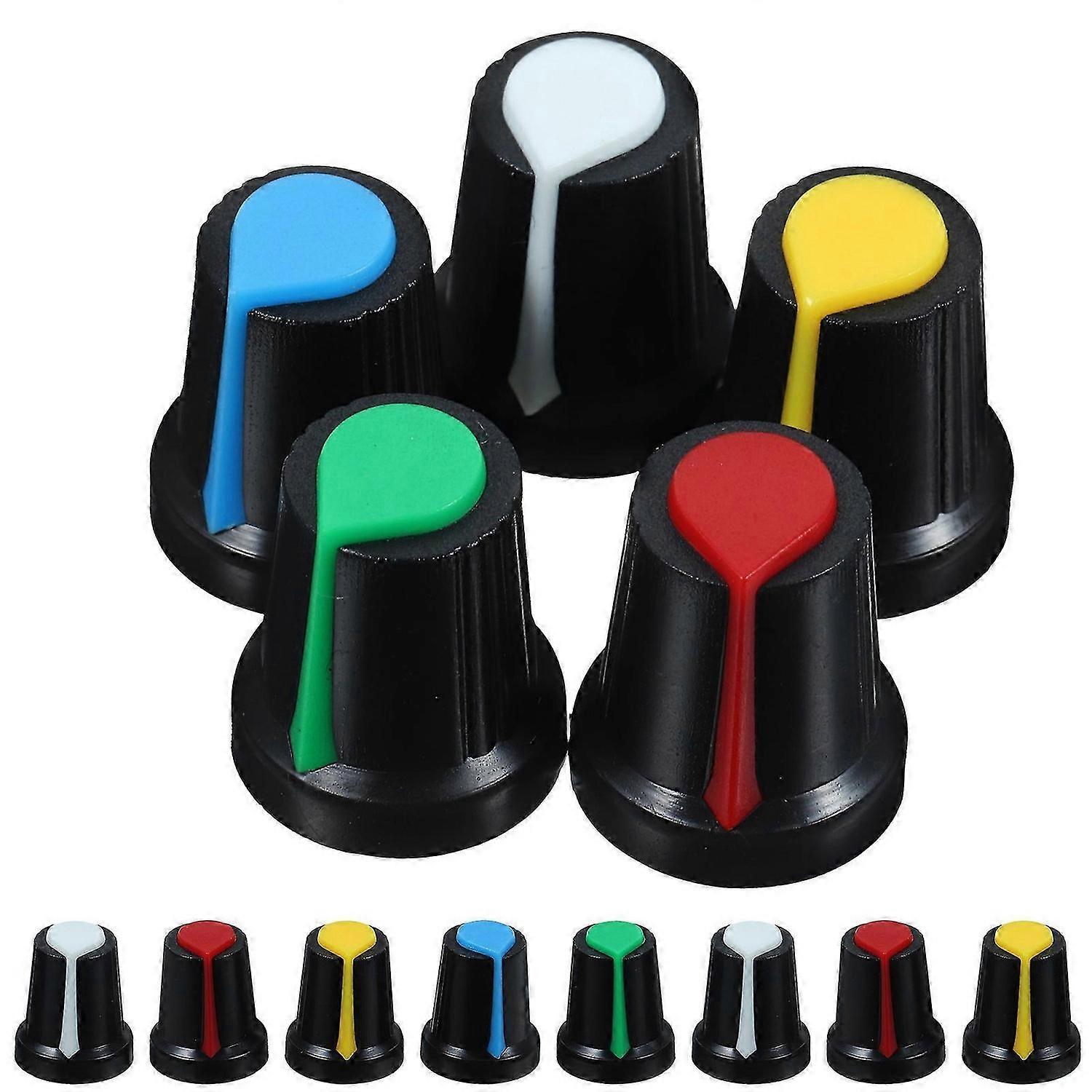 50pcs Volume Control Knobs Guitar Sound Knobs Potentiometer Knob Caps Guitar Potentiometer Caps