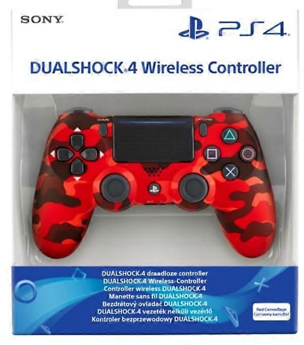 Official Sony Playstation PS4 DualShock 4 V2 Wireless Controller Kontroller- Camouflage Red