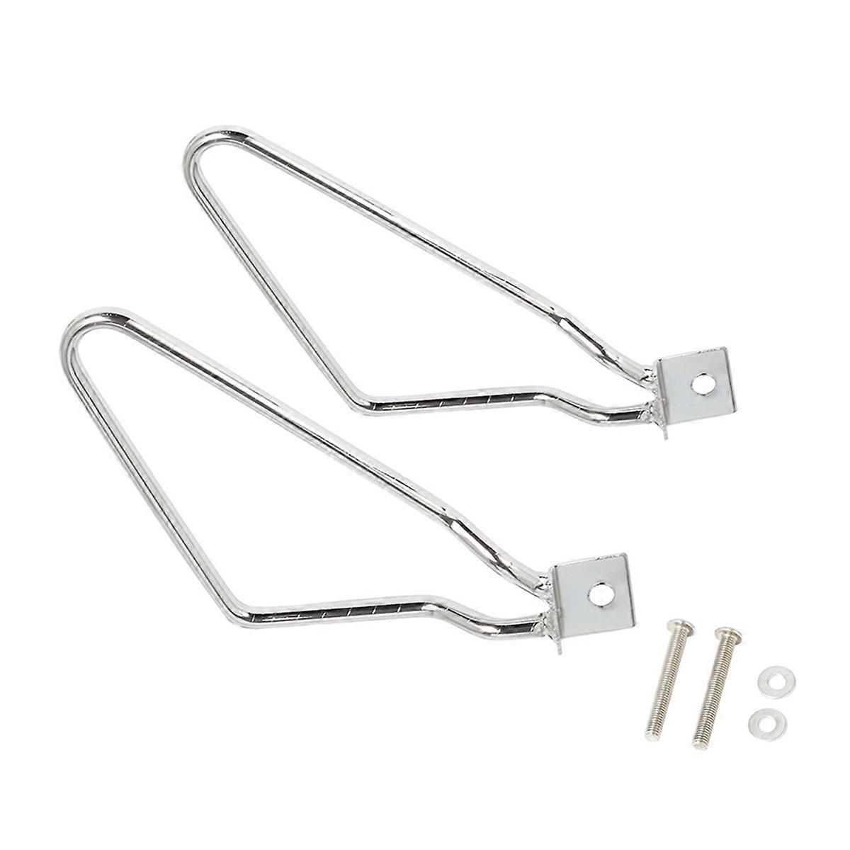 Motorcycle Saddlebags Mount Brackets Support for XL883/1200 HD1450/1584 Silver