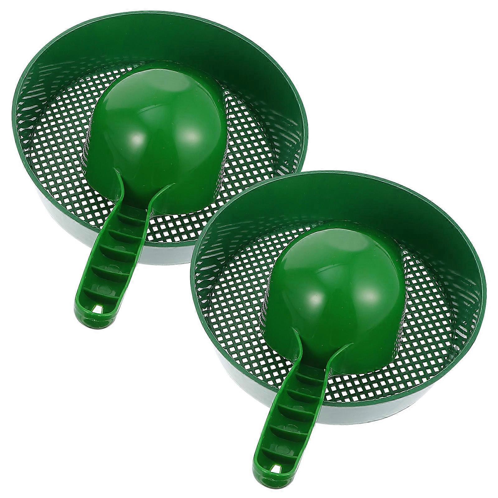 Garden Sieve Portable Sifter for Compost Soil Made of Plastic Green Color Lightweight and Durable 1 Set