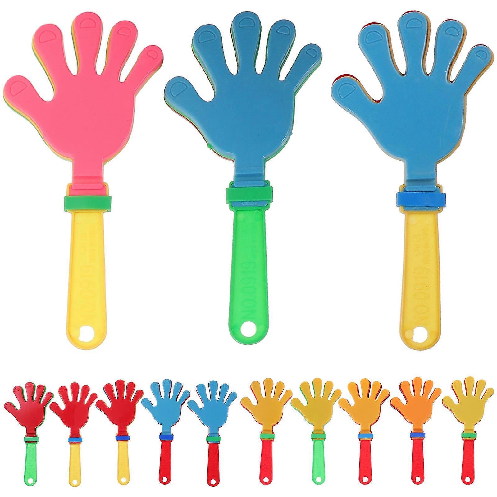 Cheering Hand Clappers, Portable Plastic Noisemakers for Festive Occasions and Games