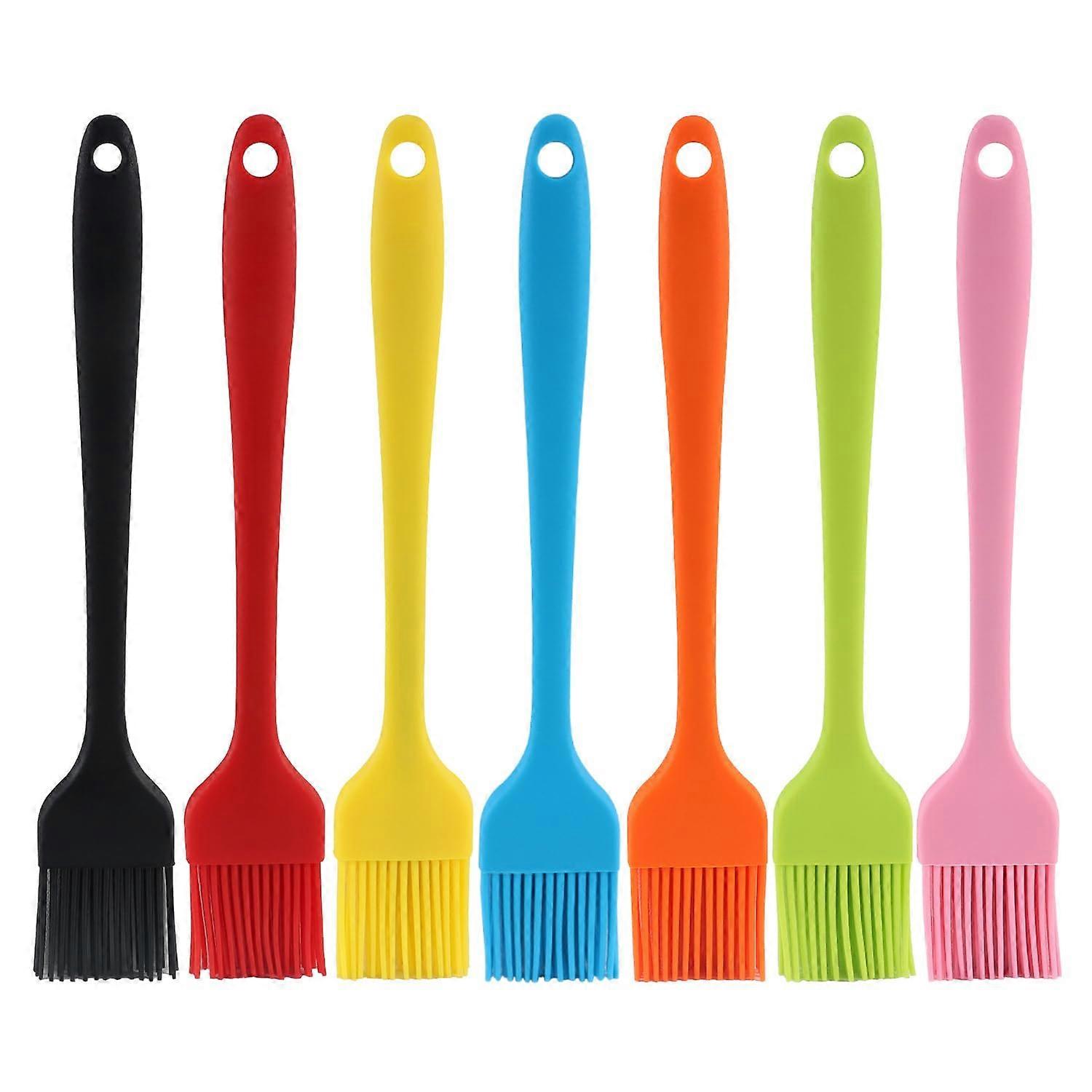 Silicone Brush Set of 7 for Cooking, Baking, BBQ