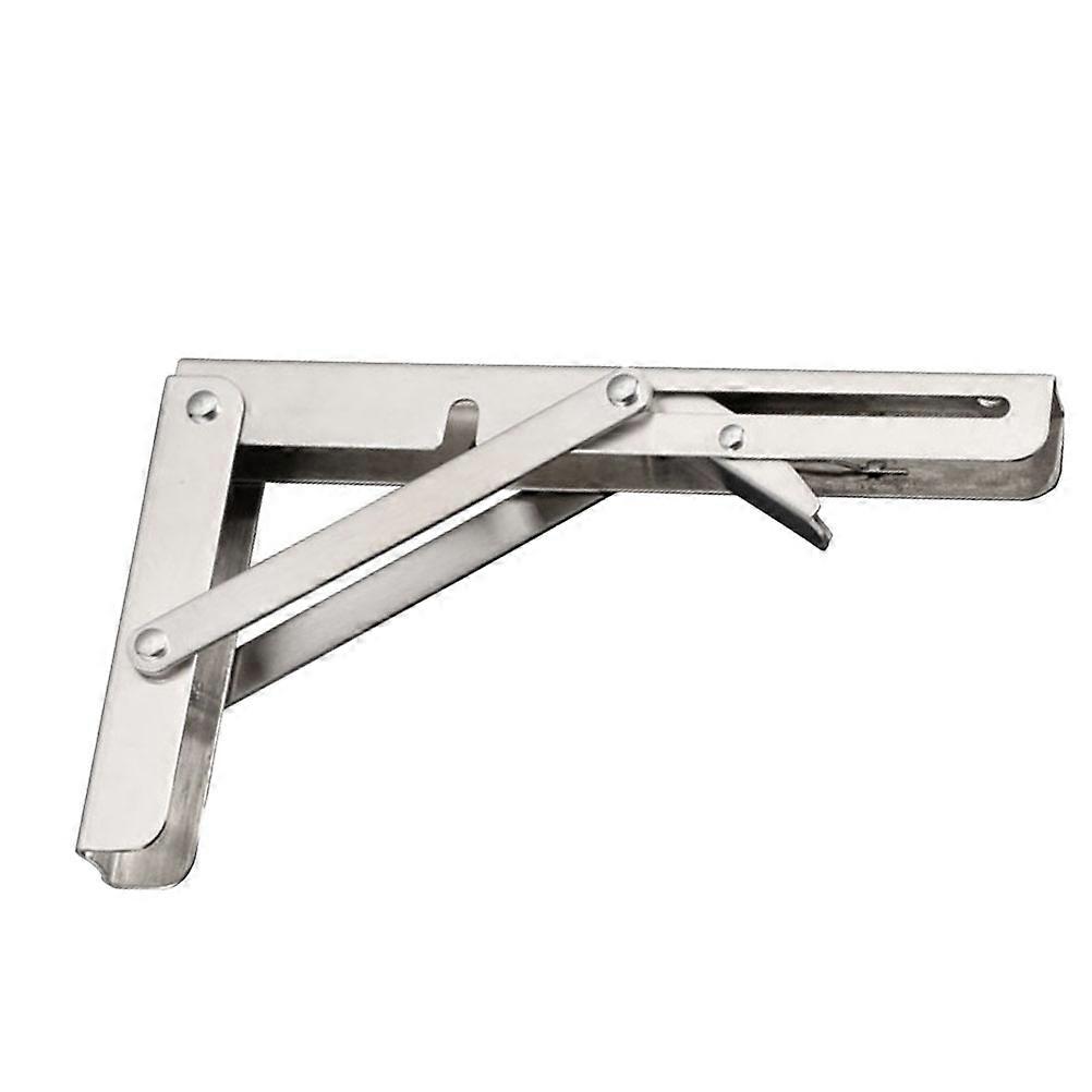 Stainless Steel Triangle Folding Support Bracket for Wall Mounted Shelves – Durable Bracket for Home Bookshelves and Store Displays
