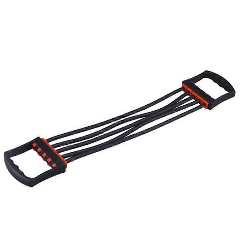 Adjustable Chest Expander 5 Resistance Bands for Upper Body Strength Training