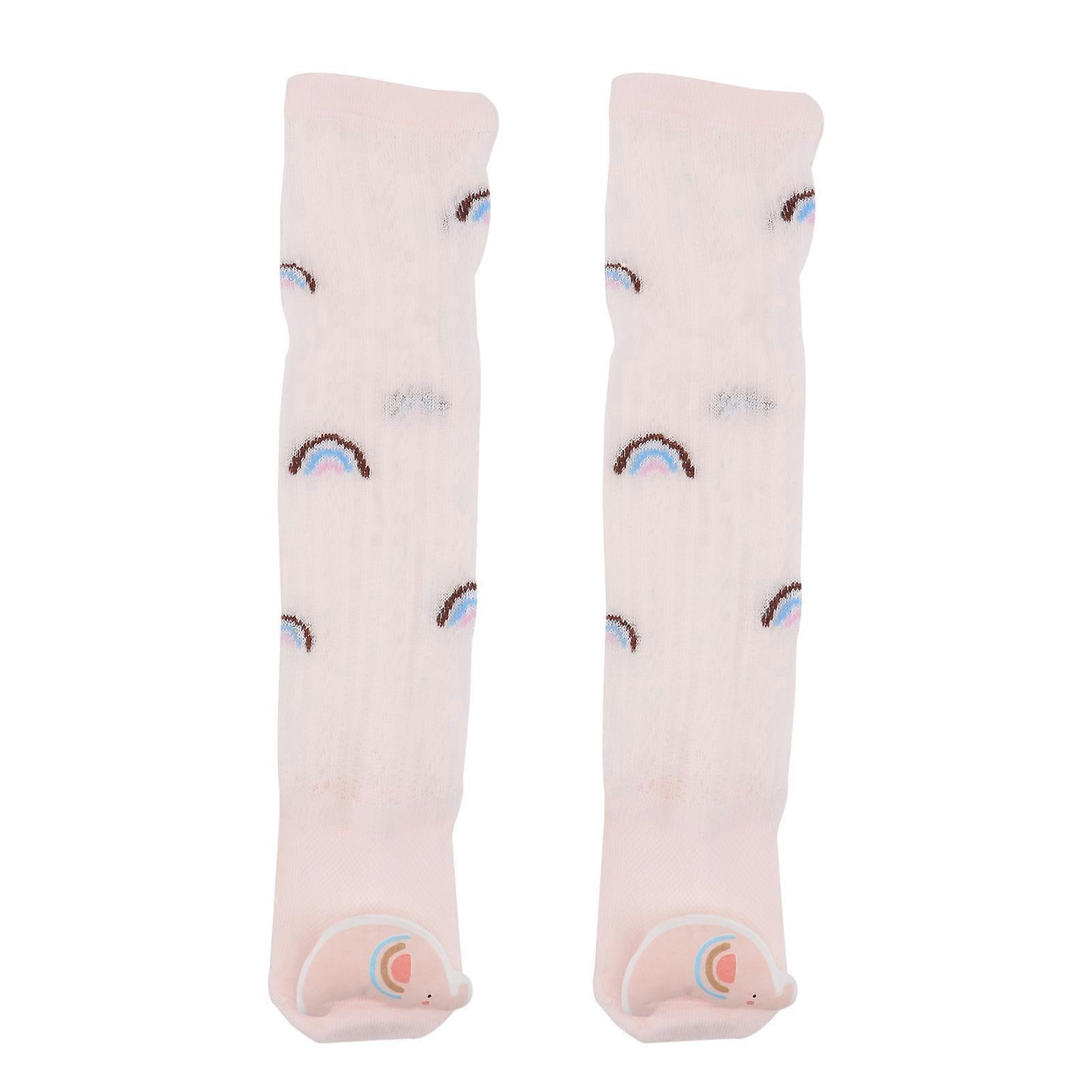 Cotton Socks for Toddlers Baby Socks for Kids Breathable Anti-skid Pink 14x12CM 1 Pair