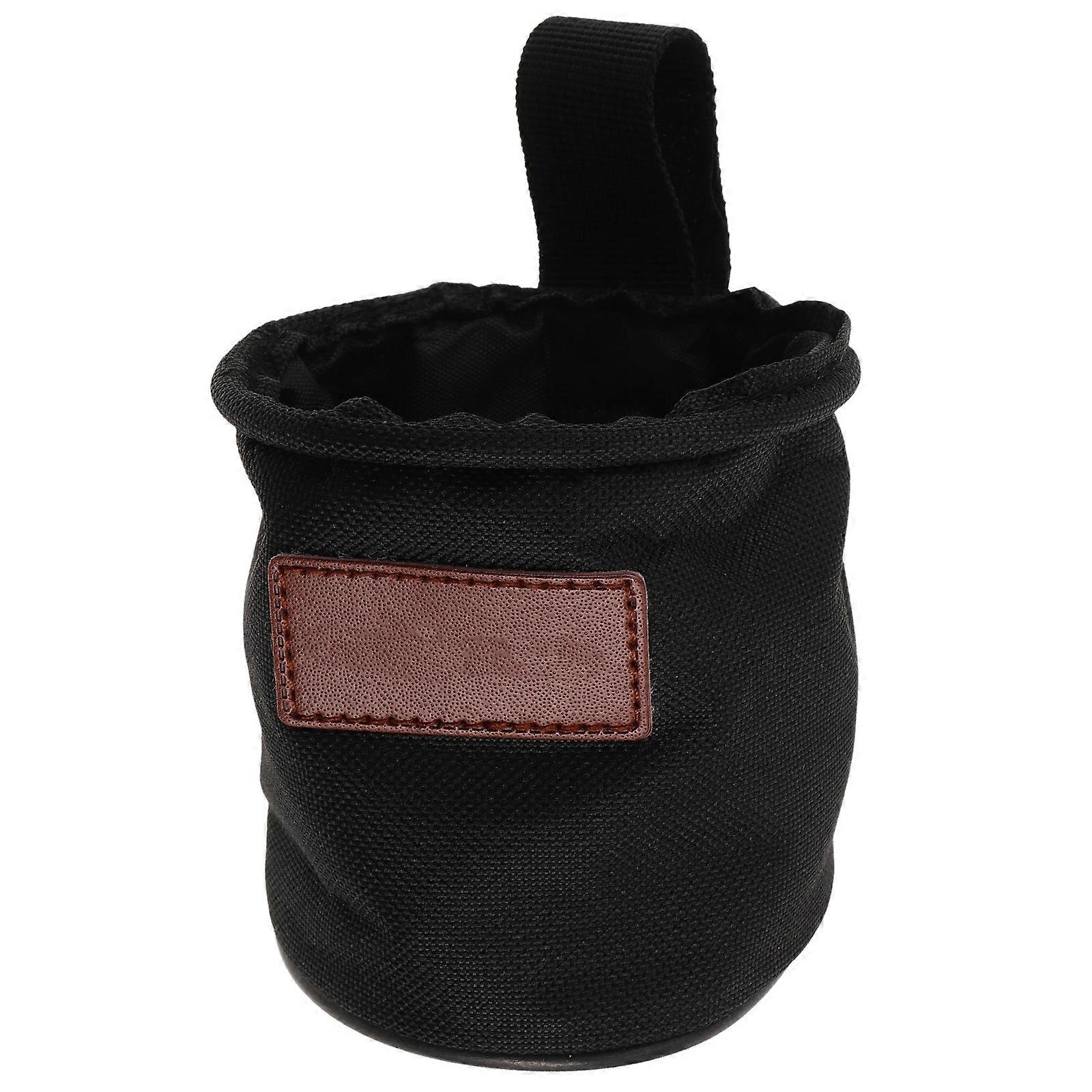 Cup Holder For Stroller Cart And Wheelchair Portable Bottle Carrier Pouch Black 9.50X9.00X9.00CM 1Pack