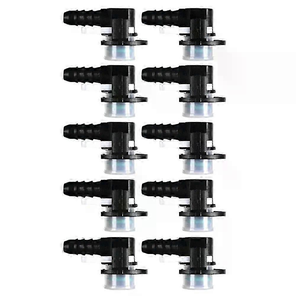 10Pcs Car Water Pipe Connector ID12-ID6- L Type Pipe Quick Connector Pipe Connector