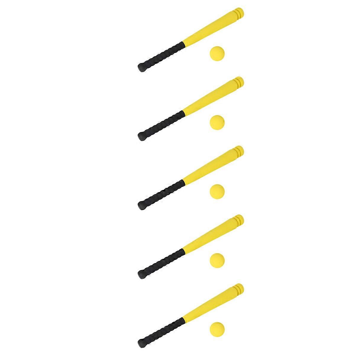 Foam Baseball Bat with Baseball Toy Set for Children,Yellow